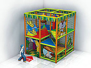 Игровые лабиринты для торговых центров в помещение и на улицу