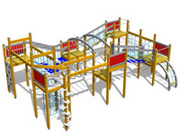 Детский игровой комплекс из дерева