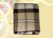 Шерстяной каминный плед.