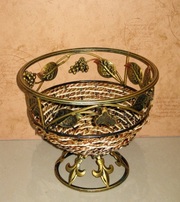 плетённая корзина для цветов или фруктов арт.HF9292