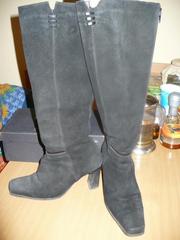  Сапоги демисезонные,  черные