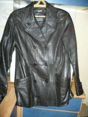  Куртка-пиджак кожаная,  темно-коричневая,  р-р 46-48