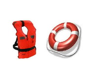 Жилет спасательный,  круг спасательный 