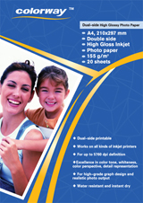 155г двухсторонняя глянцевая фотобумага для струйной печати из Китая
