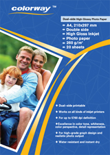 260г двухсторонняя глянцевая фотобумага для струйной печати из Китая