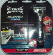 Бритва триммер Wilkinson sword Quattro titanium precision.
