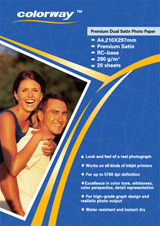 280г двусторонняя супергляцевая фотобумага(САТИН)(на базе RC) из Китая