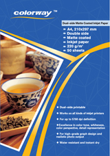 220г двухсторонняя матовая бумага для струйной печати из Китая