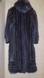 Продам шубу голубой енот, размер 48-50