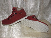 Женские зимние кожаные кроссовые ботинки 