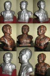продается коллекция настольных бюстов,  160 шт разных -политики,  писате