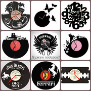 Часы из виниловых пластинок на заказ