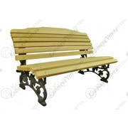 Лавка с литым чугунным основанием