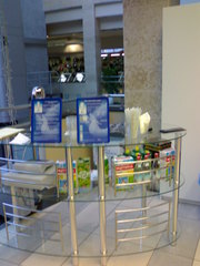 Стойка стеклянная