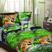Постельное белье из бязи,  Тигры