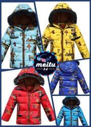 Детская Вниз сезона оформления подлинного мальчиков и девочек толстые 