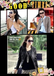 Первые кожаные куртки весна и осень корейской версии кожи короткие жен