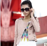 Первые кожаные куртки весна 2013 новой корейской версии короткий параг