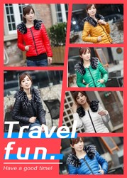 Новый корейский моды сладкий дамы Надьямарош воротник вниз пальто женщ