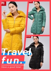 Duck женщин вниз в длинный отрезок большого лацкане корейских Тонкий ж