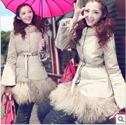 GRYR54 2013 зима новый зимний лес овец толще талия леди темперамент Sl