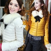 GRYR64 2013 новых зимних Тонкий съемный Fox Мисс Мао Линг куртки полуп