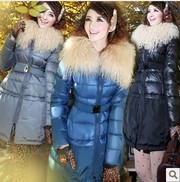 GRYR144 2013 новых зиму раздел Г-жа Суй Na пляж шерсть толстый пуховик
