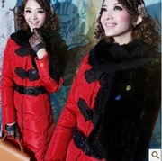 Густым пухом GRYR103 2013 зима новый стиль леди Эми куртку без пояса R