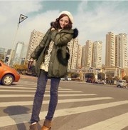 GRYR22 2013 зима новый замок Blue Fox Blue Fox Мисс Мао Линг толстый п