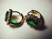 Позолоченные серьги