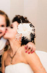 Заколка-цветок, ручной работы!