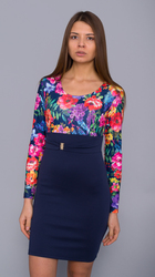 Платье с цветами