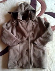 Теплая женская дубленка
