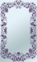 Настенные зеркала с декором каймы в тон интерьеру