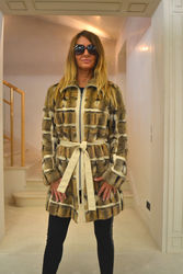 Симпатичный пиджак из меха хомяка. Размер 46(М)