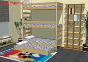 Трехъярусная кровать