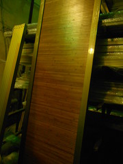 Двери-купе с наполнением из бамбука