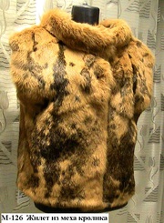 Жилет из меха кролика. Новый. Ателье 