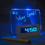 Часы Светящийся LED-будильник «ДОСКА ДЛЯ ЗАПИСЕЙ»