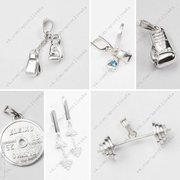 Спортивные ювелирные изделия:кулоны,  подвески и др.