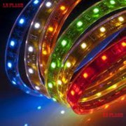 Светодиодная разноцветная лента Sanan LED,  RGB,  SMD 5050,  прямое подкл