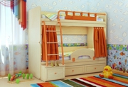 Кровать двухъярусная Немо (Сканд)+Доставка и подъем по Екатеринбургу бесплатно!