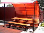 Изготовляем на заказ беседки,  качели,  металлические двери,  скамейки.