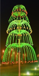 Светодиодная модель фейрверка пятиярусный фонтан