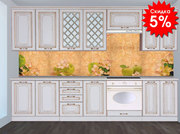 Кухня Белле золотое патинирование