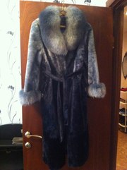 Шуба мутон-отделка писцом