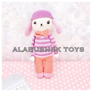 Авторская вязаная игрушка Зайка амигуруми