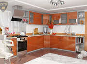 Кухня эконом-класса Олива-оранж