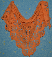 Шаль,  палантин,  плед,  скатерть вязаные крючком