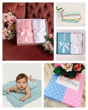 Пледы для новорожденных